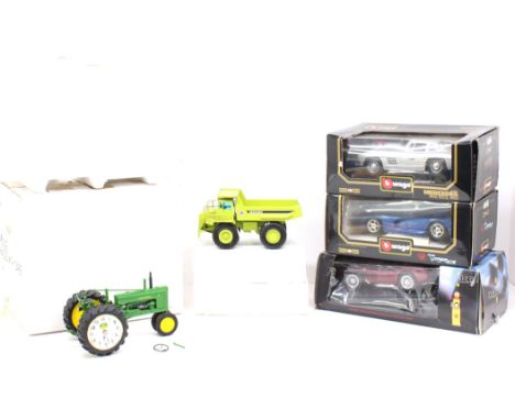 Diecast: Two boxed Bburago diecast vehicles, Mercedes Benz 300SL (1954), and Dodge Viper GTS Coupe (1996), Collezione Classic