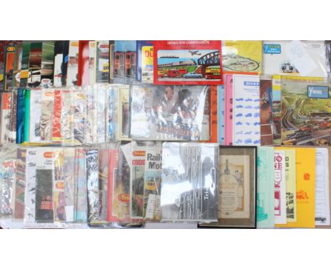 Catalogues: A large collection of assorted toy catalogues, to include: Minic Motorways, Triang Hornby, and others. Together w