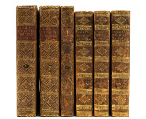 Europe.- Coxe (William) Travels into Poland, Russia, Sweden, and Denmark, 3 vol., first edition,&nbsp;11 engraved plates, 15 