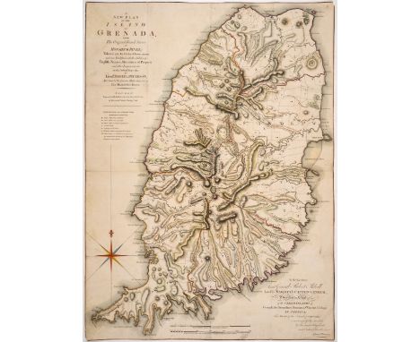 West Indies.- Grenada.- Faden (William) A New Plan of the Island of Grenada from the Original French Survey of Monsieur Pinel