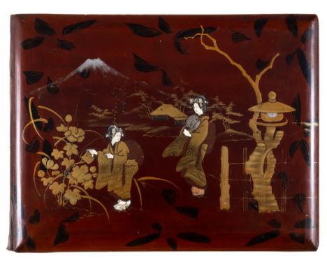 Japan.- Photograph Album, 50 hand-coloured albumen prints, comprising views of Kobe, Osaka, Nara, Kyoto, Arashiyama, Hakone, 