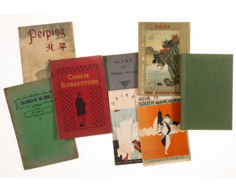 China.- Chinese Government Railways Traveller's Guide,&nbsp;illustrations, folding map at end, original cloth-backed pictoria