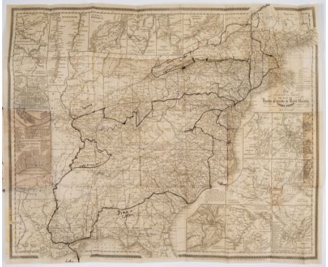America.- Tanner (H.S.) The American Traveller; or Guide Through the United States, engraved frontispiece showing the 'Falls 