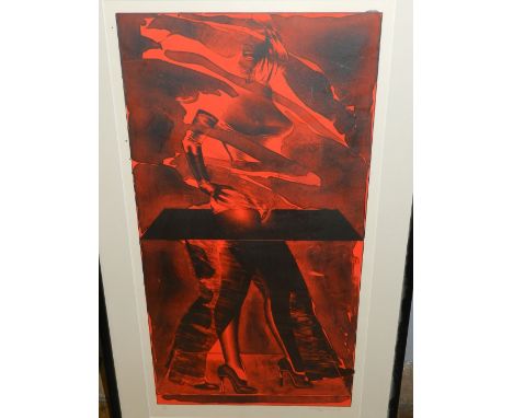 Allen Jones RA (British, b.1937), 'Red Feat (Lloyd 73)', lithograph, signed and dated 76 in pencil lower right, numbered 58/6