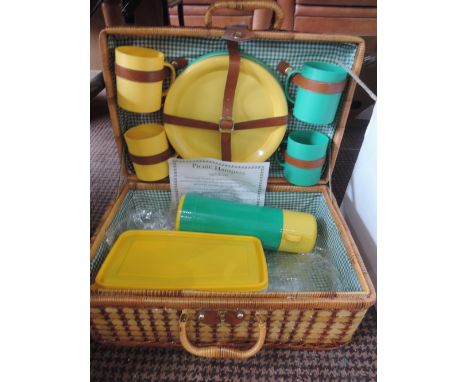 A retro picnic hamper