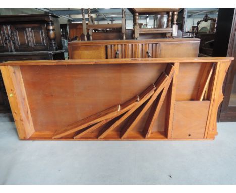 A pine narrow shelf unit