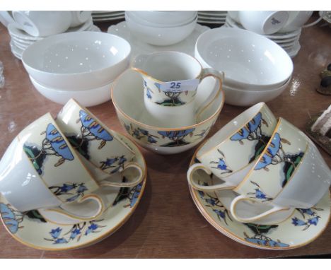 A Burgess & Leigh, Burslam part tea service, 12 pieces