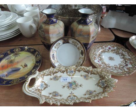 A selection of Noritake ceramics including vases, plates etc