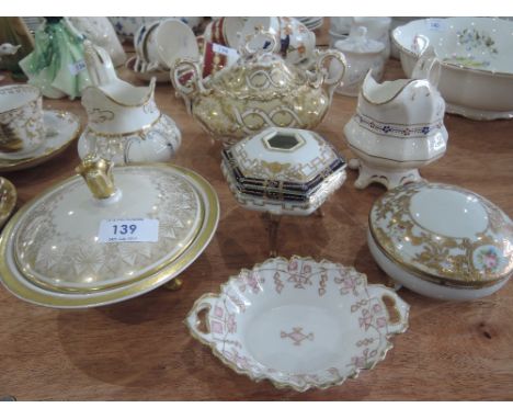A selection of ceramics including Davenport, Noritake and Eschenbach etc
