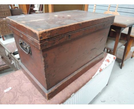A 19th Century pine tool box