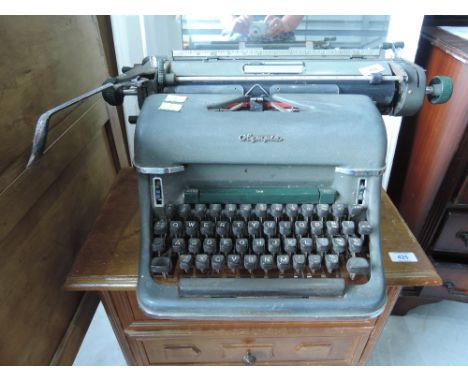 A vintage Olympia typewriter