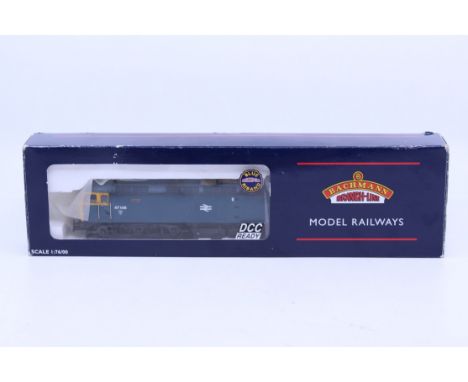 Bachmann: A boxed Bachmann, OO Gauge, Class 47 Diesel 47148 BR Blue Full Yellow End 4 Digit Head Code (Ex Domino Type), Refer