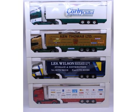Eligor: A collection of four boxed Eligor, 1/43 Scale diecast model cab and trailer to comprise: Reference 11344, 11351 (two 