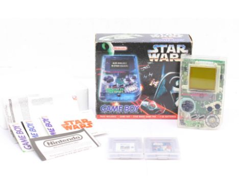 Nintendo: A boxed Nintendo Game Boy, Star Wars console with Star Wars and PGA Tour 96 Game Paks, both with Instruction Bookle
