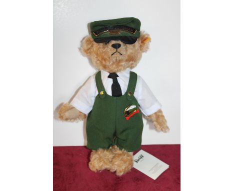 A Steiff Flying Scotsman collectors bear 