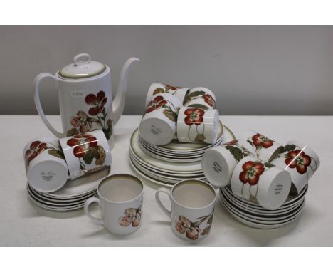 A Susie Cooper tea service 'Nasturium'38 Pieces 