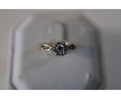 A 18ct gold diamond solitaire ring 