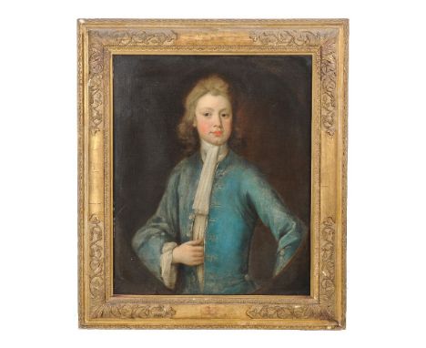 Follower of Michael Dahl (early 18th century)   Portrait of a young man in a blue jacket   Oil on canvas   74 x 60cm (29 x 23