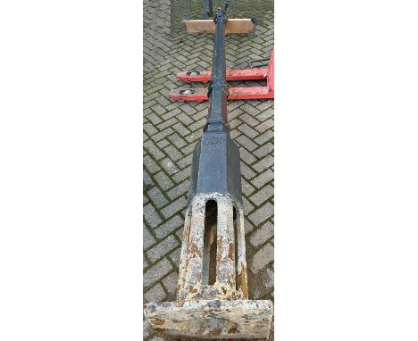 Midland Railway cast iron Lamp Post complete with ladder bars. Cleary marked Midland Railway Company on the base, it stands a