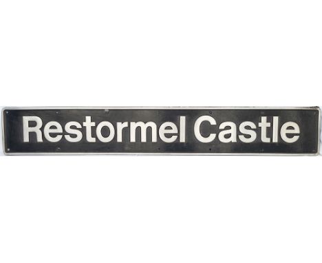 Nameplate RESTORMEL CASTLE ex Class 57 57602. Originally built as Class 47 D1818 at Brush Works in 1965 and later becoming 47