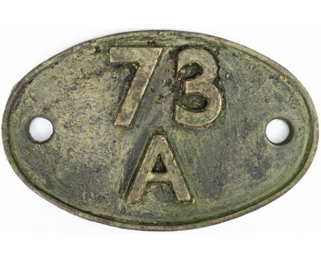 Shedplate 73A Stewarts Lane 1950 to June 1962. This ex SECR shed had an allocation of over 100 locos during this period. Of n