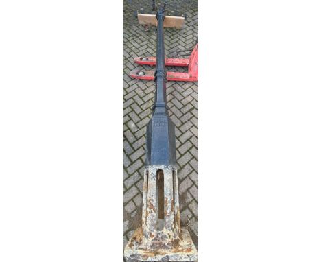 Midland Railway cast iron Lamp Post complete with ladder bars. Cleary marked Midland Railway Company on the base, it stands a