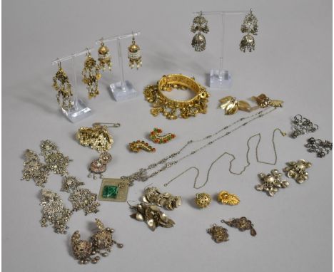 A Collection of Indian and Far Eastern Jewellery to Include Anklet with Chain etc, Condition Issues 
