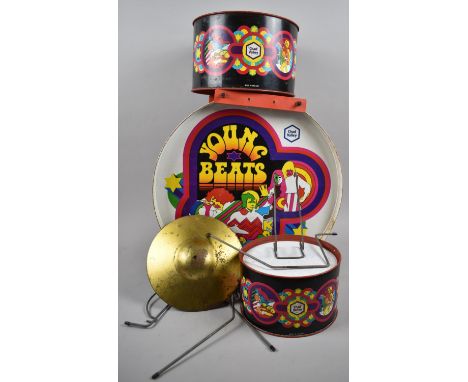 A Vintage Chad Valley Toy Drum Kit, The Young Beats 