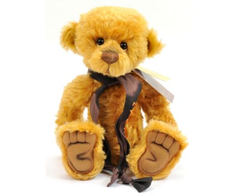 Charlie Bears Isabelle Collection Mitchell golden mohair teddy bear, SJ 5061, LE 47/400, with swing label certificate, Near M