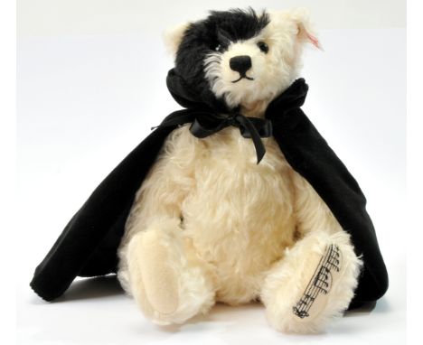 Steiff Musical Phantom of the Opera Bear, white tag 662164, LE 3000 pieces exclusive to the UK and Ireland, white mohair tedd