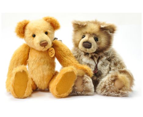 Charlie Bears pair including: (1) James, CB 094049, 2009-2011, LE 900, blonde and golden plush, designed by Isabelle Lee and 