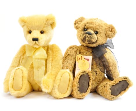 Charlie Bears pair of teddy bears includes: (1) Forever teddy bear, CB150014O, designed by Heather Lyell and Charlie, blonde 