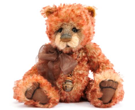 Charlie Bears Isabelle Collection Bingo teddy bear, SJ 5067, LE 93/400, designed by Isabelle Lee, light brown with rust tip c