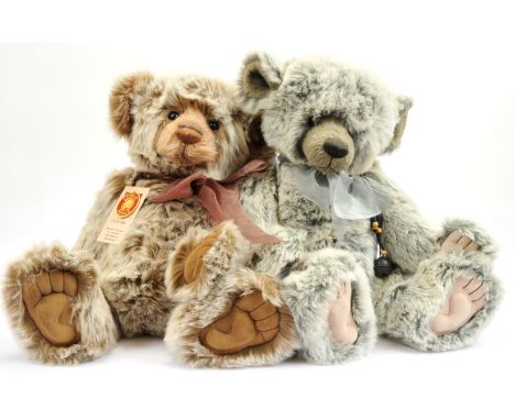 Charlie Bears William plumo pair ("Plumo" means this bear is part mohair and part plush- the detail on his face and ears is m