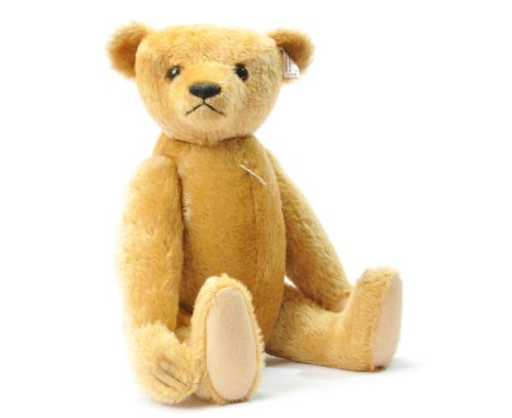 Steiff PGB 35 Replica 1904, white tag 403026, LE 1904, blonde mohair, fully jointed, black claw stitching, chest tag, certifi