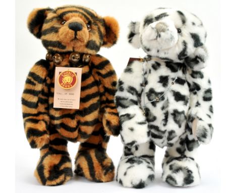 Charlie Bears pair of teddy bears, includes: (1) Shardul, CB125150, designed by Isabelle Lee, LE 4000, tiger stripe plush, wi