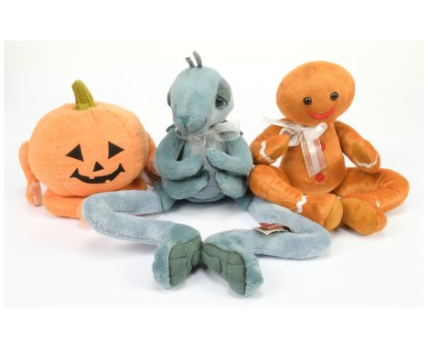 Trio of Charlie Bears including: (1) Winco Hopper grasshopper, CB 195216, 2019, LE 12/600, from The Tale of The Ants and the 