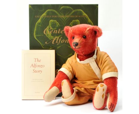 Steiff Centenary Alfonzo teddy bear, exclusive for Teddy Bears of Witney, white tag 662591, LE 1908, 2008, this is a replica 