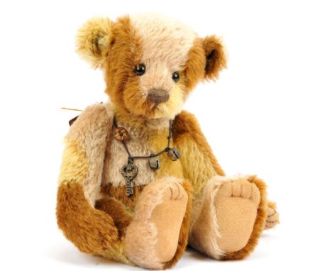 Charlie Bears Patch Isabelle Collection teddy bear, SJ 3878B, LE 244/250, designed by Isabelle Lee, in block colours of beige