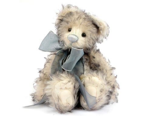 Charlie Bears Isabelle Collection Justin teddy bear, SJ 3860, LE 13/150, 2008, white with black tip mohair, with swing label 