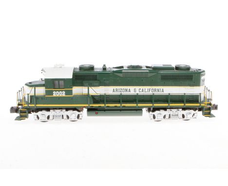 Rail King/MTH Diesellok ”2002 A&amp;C” 30-2249-1, Spur 0, elektr., grün/weiß, Alterungsspuren, OK, Z 2-3