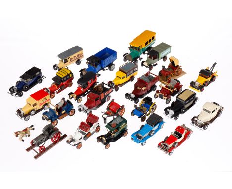 Konv. mit versch. Modellfahrzeugen, darunter Matchbox, Solido, etc., Z 3