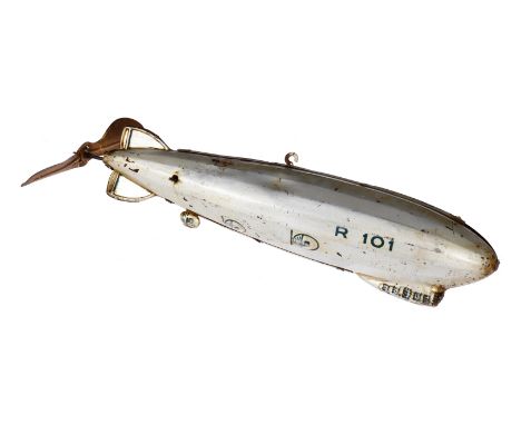 TCO Zeppelin R 101, Blech, CL, Uhrwerk intakt, LS/RS, L 28, Z 3