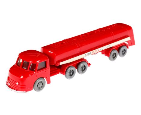 Wiking Esso Tank-LKW, rot/weiß, Alterungsspuren