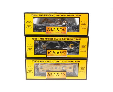 3 Rail King/MTH Wagen, Spur 0, je im OK, Z 3