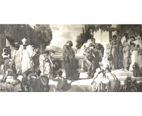 After Lord Leighton, The Bath of Psyche, photogravure, 56cm x 19cm; another print after Lord Leighton, Captive Andromache, to
