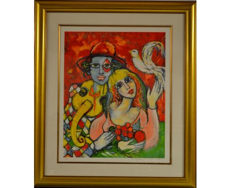 Raya Sorkine, by and after, Remy et Charlotte, lithograph,  signed, limited edition 282/300