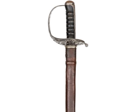 A Victorian 1887 Heavy Cavalry officer’s undress sword,  mounted with plain infantry pattern blade 34½”, by Henry Wilkinson, 