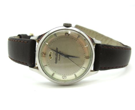 Jaeger LeCoultre; A Vintage 'Powermatic' Automatic Gent's Wristwatch, the signed dial with Arabic numerals, line markers, cen