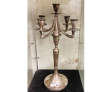 LARGE STERLING SILVER CANDELABRA 67CMS (H) APPROX